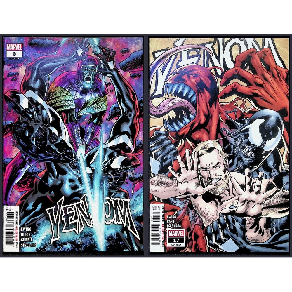 Venom 2X Comic Lot #8 17 1st Warstar Symbiote Suit 1st Cameo Eventuality Marvel